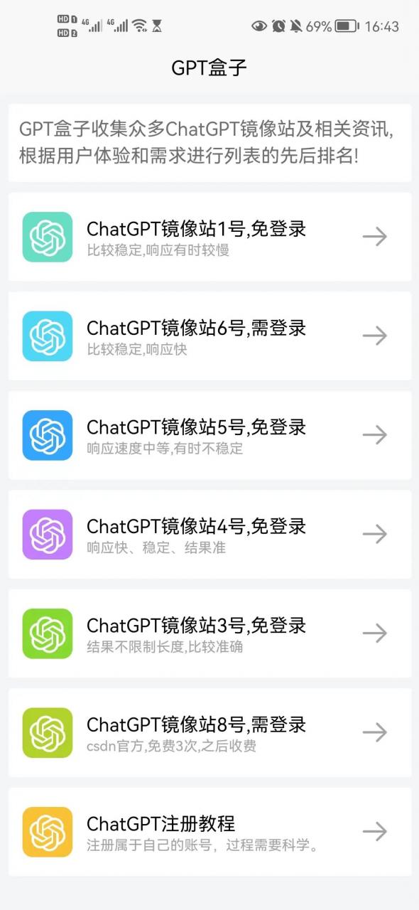 ChatGPT盒子APP，收集了目前可以免费且正常使用的镜像网站！-i3综合社区