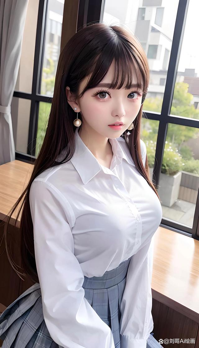 Ai手机绘画之，二次元美女写真插图2