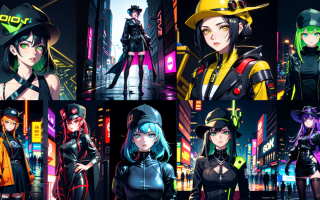 赛博朋克也能靠AI绘画？快来拿捏赛博朋克风！