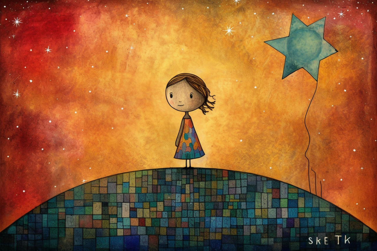 caomaoweilai_a_little_girl_holding_a_star_with_a_big_globe_atop_23cc3d05-da38-40c8-99fb-115fcd1a7357.png