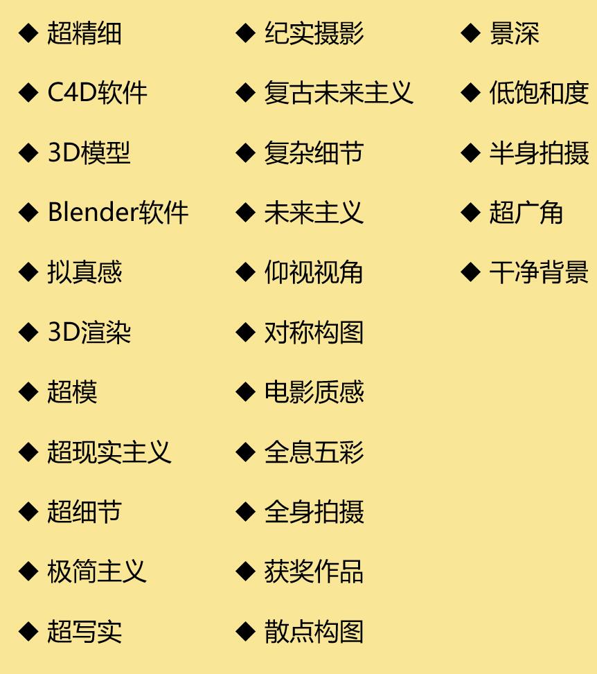 Midjourney基础-常用修饰词+权重的用法大全插图3