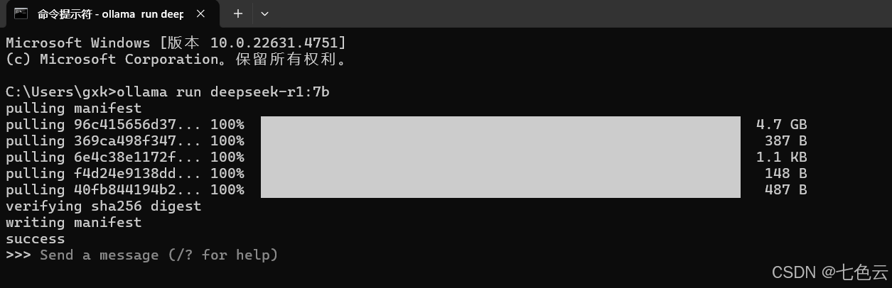 用Ollama本地部署deepseek-r1插图4