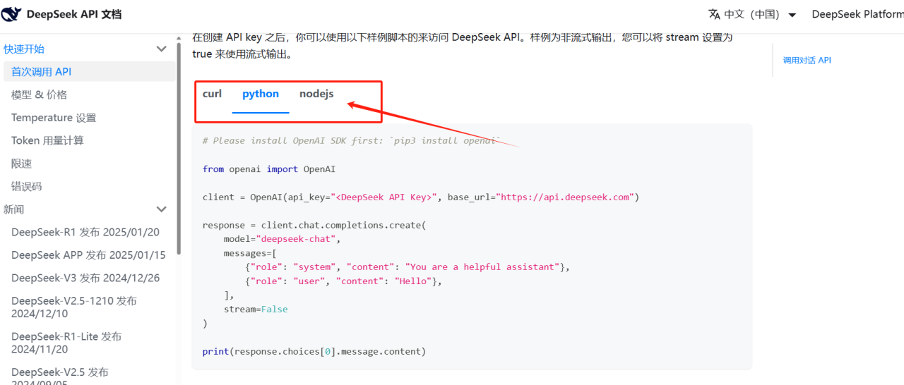 如何通过Deepseek的API进行开发和使用(适合开发者和小白的学习使用教程)插图8