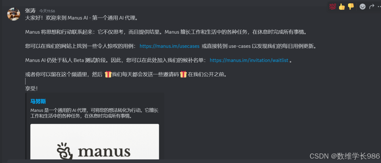 【Manus内测渠道申请】Manus首个真干活AI，全网都在求邀请码（附代码），Deepseck后一黑马！！插图2